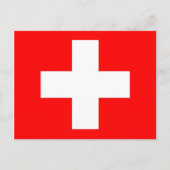 Postkarte mit Flagge der Schweiz (Vorderseite)