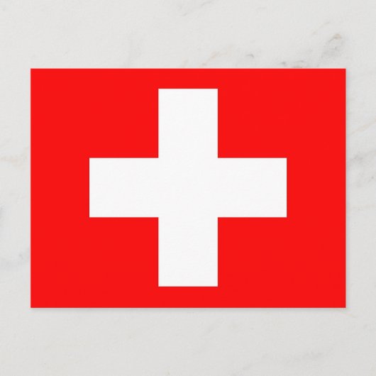 Postkarte mit Flagge der Schweiz (Vorderseite)