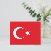 Postkarte mit Flagge der Türkei (Stehend Vorderseite)