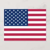 Postkarte mit Flagge der USA (Vorderseite)