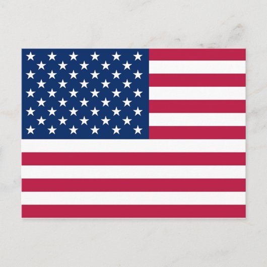 Postkarte mit Flagge der USA (Vorderseite)