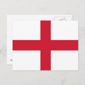 Postkarte mit Flagge des England (Vorne/Hinten)