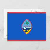 Postkarte mit Flagge Guam - USA (Vorne/Hinten)