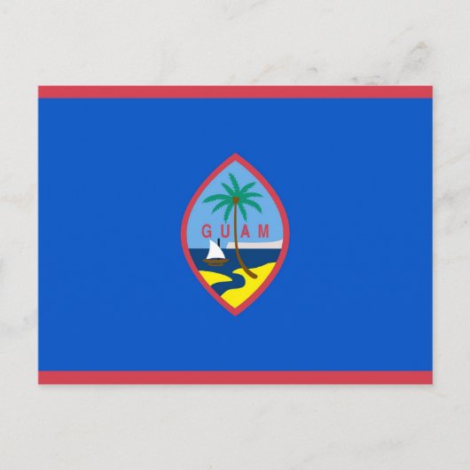 Postkarte mit Flagge Guam - USA (Vorderseite)