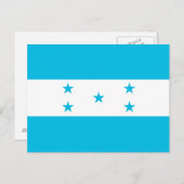 Postkarte mit Flagge Honduras (Vorne/Hinten)