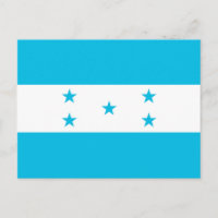 Postkarte mit Flagge Honduras