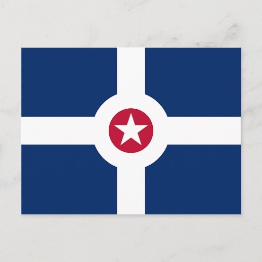Postkarte mit Flagge Indianapolis, USA (Vorderseite)