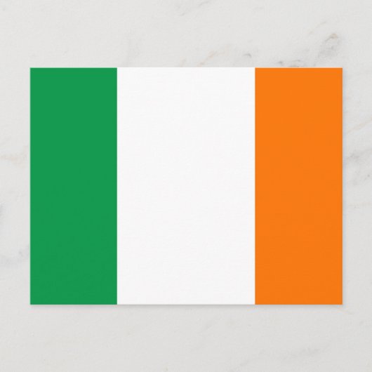 Postkarte mit Flagge Irlands (Vorderseite)