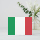 Postkarte mit Flagge Italiens (Stehend Vorderseite)