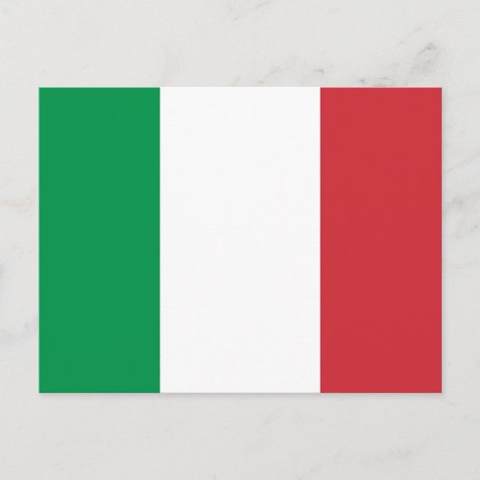 Postkarte mit Flagge Italiens (Vorderseite)