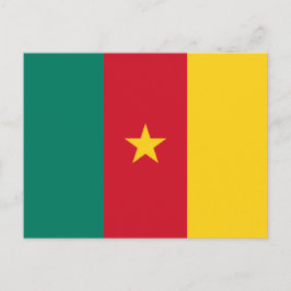 Postkarte mit Flagge Kameruns