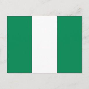 Postkarte mit Flagge Nigerias