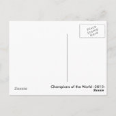 Postkarte mit Flagge Spaniens (Rückseite)