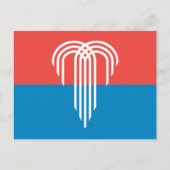 Postkarte mit Flagge von Kansas City, Missouri (Vorderseite)