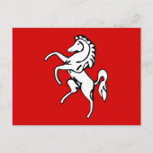 Postkarte mit Flagge von Kent, England (Vorderseite)