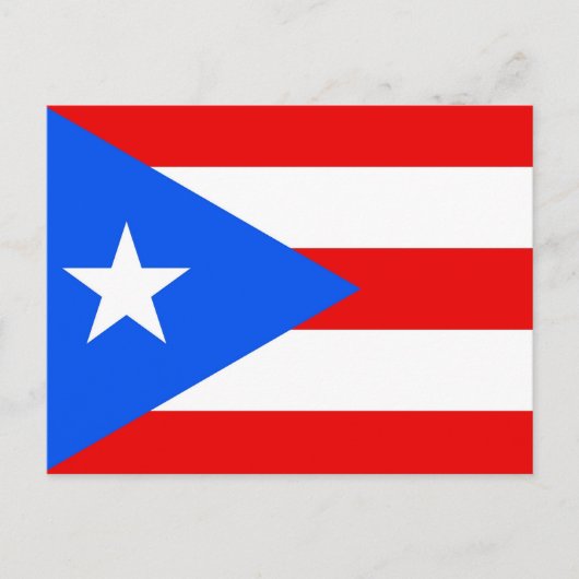 Postkarte mit Flagge von Puerto Rico - USA (Vorderseite)
