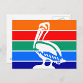 Postkarte mit Flagge von St. Petersburg (Vorne/Hinten)