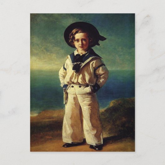 Postkarte mit Franz Winterhalter-Malerei (Vorderseite)