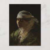 Postkarte mit Frederick Arthur Bridgman Malerei (Vorderseite)