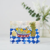 Postkarte mit Früchtekorb (Stehend Vorderseite)