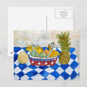 Postkarte mit Früchtekorb (Vorne/Hinten)