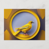 Postkarte mit Gelbkopfäffchen (Vorderseite)