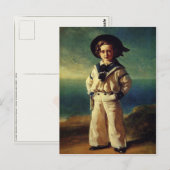 Postkarte mit Gemälde von Franz Winterhalter (Vorne/Hinten)