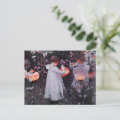 Postkarte mit Gemälde von John Singer Sargent (Stehend Vorderseite)