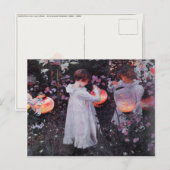 Postkarte mit Gemälde von John Singer Sargent (Vorne/Hinten)