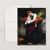 Postkarte mit Gemälde von William Bouguereau (Vorne/Hinten)
