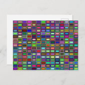 Postkarte mit geschachtelten Rechtecken (Vorne/Hinten)