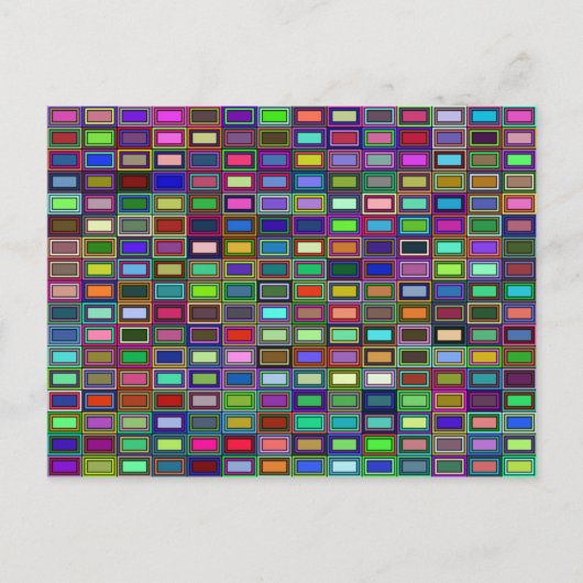 Postkarte mit geschachtelten Rechtecken (Vorderseite)