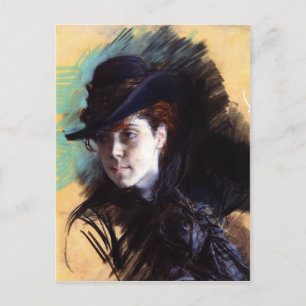 Postkarte mit Giovanni Boldini Malerei