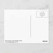 Postkarte mit Goliath-Käfer (Rückseite)