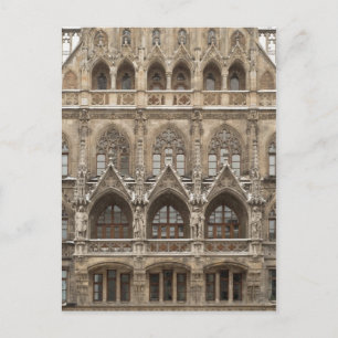 Postkarte mit gotischer Wiederbelebungsarchitektur