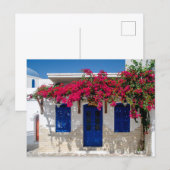 Postkarte mit griechischer Inselstimmung (Vorne/Hinten)