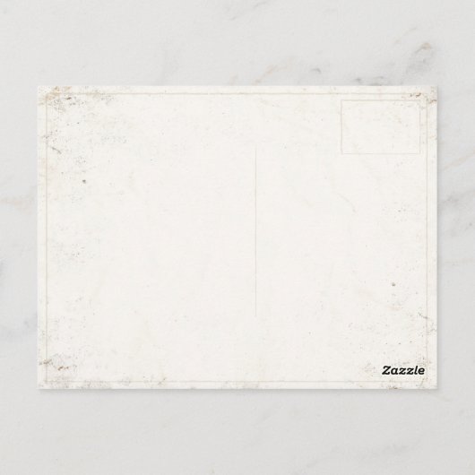 Postkarte mit Grungy Vintag Irish Flag (Rückseite)