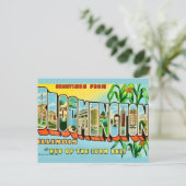 Postkarte mit Gruß aus Bloomington IL (Stehend Vorderseite)