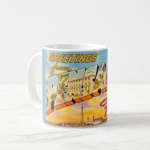 Postkarte mit Grüßen aus Pensacola Florida  Kaffeetasse