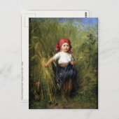 Postkarte mit Heinrich-Hirt-Malerei (Vorne/Hinten)