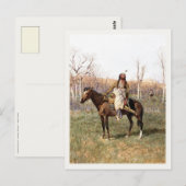 Postkarte mit Henry Farny Malerei (Vorne/Hinten)
