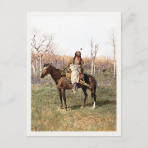 Postkarte mit Henry Farny Malerei
