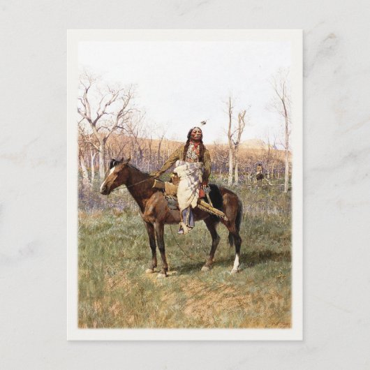 Postkarte mit Henry Farny Malerei (Vorderseite)