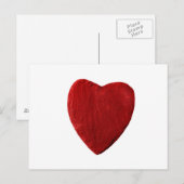 Postkarte mit Herz (Vorne/Hinten)