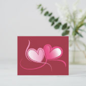 Postkarte mit Herz (Stehend Vorderseite)