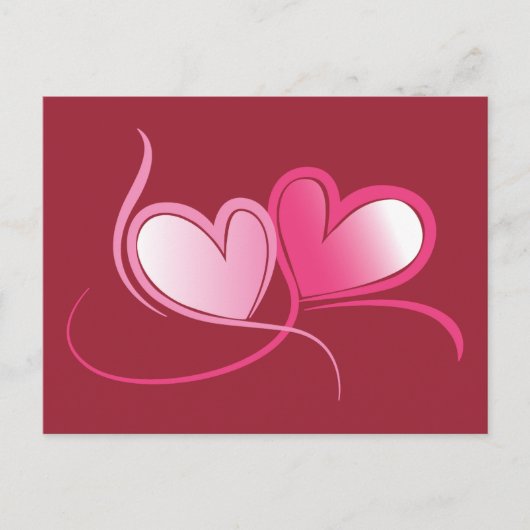 Postkarte mit Herz (Vorderseite)