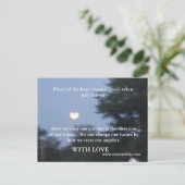 Postkarte mit Herzmond (Stehend Vorderseite)