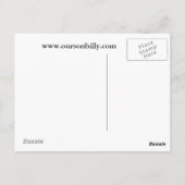 Postkarte mit Herzmond (Rückseite)