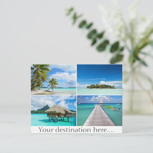 Postkarte mit individualisierbarem Foto (Stehend Vorderseite)