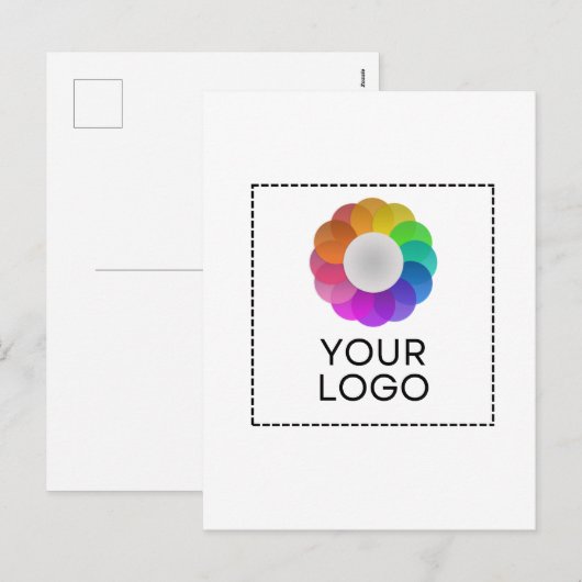 Postkarte mit individuellem Logo, geringe Mindestm (Vorne/Hinten)